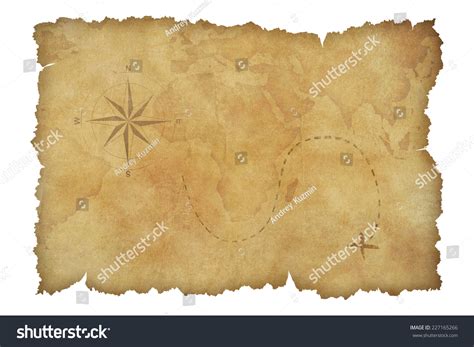 Powerpoint Template Old Map Pirates Parchment Treasure Jjoinmjnn