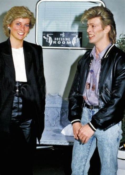 But i don't see myself being queen of this country. Princess Diana & David Bowie, at his Wembley Stadium in ...