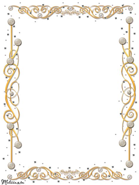 Golden Frame With Gems Png By Melissa Tm On Deviantart Clip Art