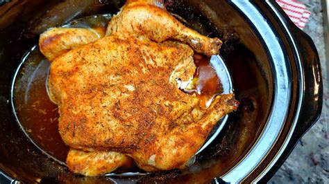 Cooking a whole chicken in the crockpot