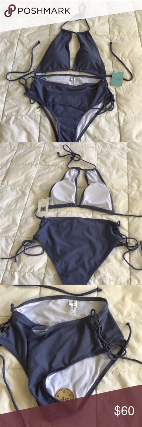 Cupshe Two Piece Bathing Suit Bathing Suits Cupshe Grey Bathing Suit