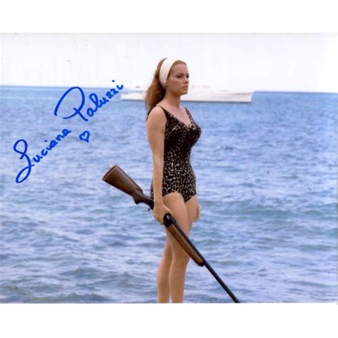 James Bond Movie Thunderball Photo Signed By Actress Luciana Paluzzi