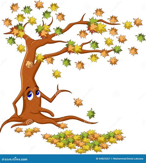 Autumn Tree Cartoon Stock Illustration Image 44825267