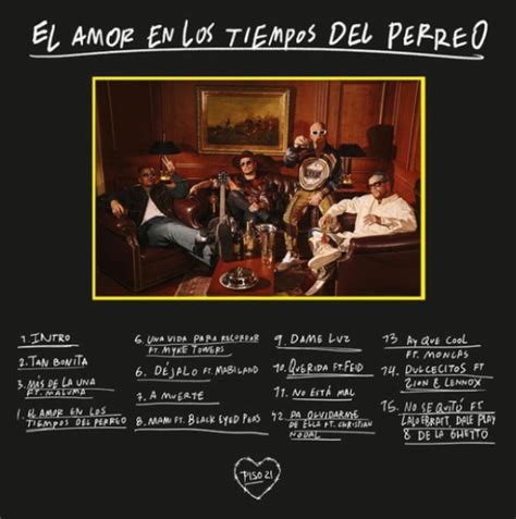 Piso 21 Presenta Su Nuevo álbum El Amor En Los Tiempos Del Perreo