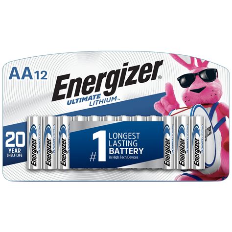 Energizer Ultimate Lithium Aa Batteries 12 Pack Double A Batteries