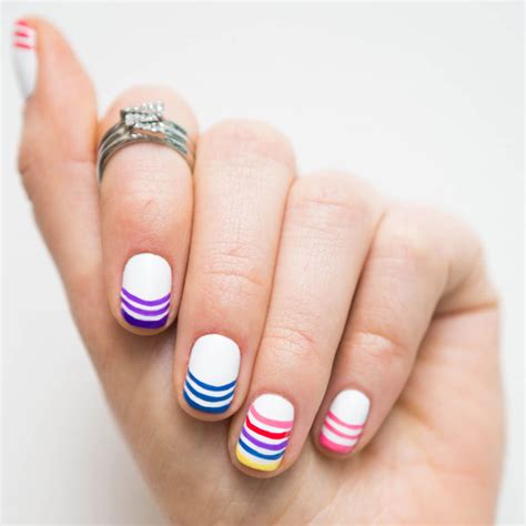 Rainbow French Manicure How To