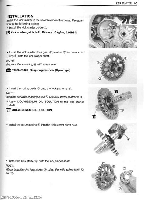 2011 Suzuki RM-Z450L1 Motorcycle Owners Service Manual