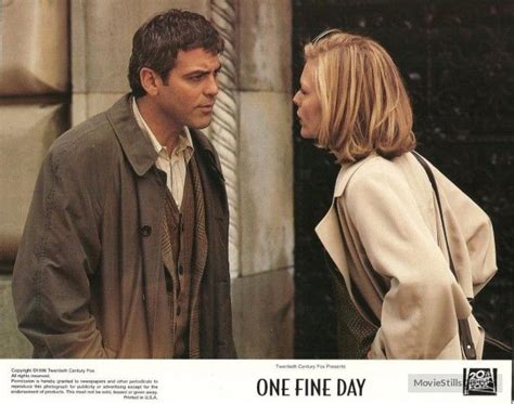 One Fine Day 1996 George Clooney And Michelle Pfeiffer Michelle