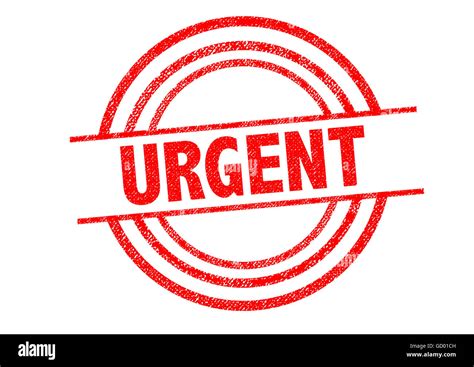 Urgent Rubber Stamp Over A White Background Stock Photo Alamy
