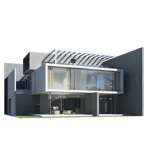 A giant 3d printer is currently squeezing out new homes in rural mexico. Modern House 3D Model MAX OBJ 3DS FBX | CGTrader.com