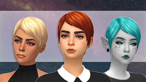 Ea Pixie Revamped A Sims 4 Hair Thank You Subtle ♦ Stubble The