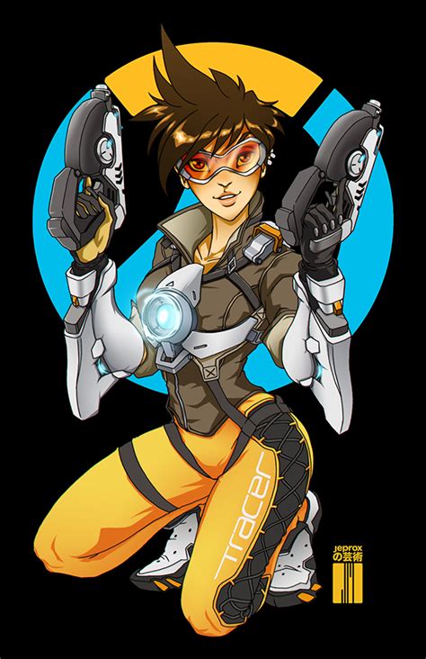 Tracer From Overwatch By Artofjeprox On Deviantart