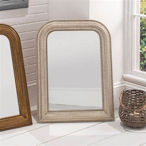 Antique French Style Ivory Wall Mirror Homesdirect365