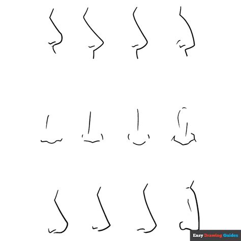 Anime Nose Drawing Step By Step