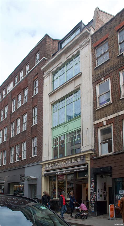 Denmark street is ground zero for the cormoran strike novels — with his office located here above the 12 bar café (the building with the red and green mural in the photo below). 4 Denmark Street - Denmark Street WC2H 8LP | Buildington
