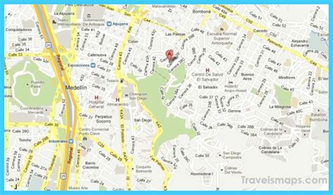 Map Of Medellín Travelsmapscom