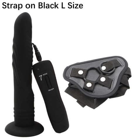 Buy 7 Modes Dildo Vibrator Strap On Remote Control Wireless Big Realistic Penis Sex Toys For