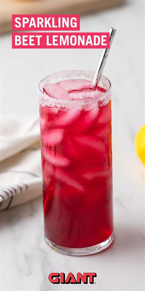 Sparkling Beet Lemonade With Or Without Booze Recipe Lemonade