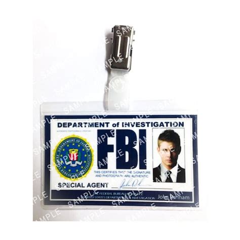 Fbi Replica Badge Etsy