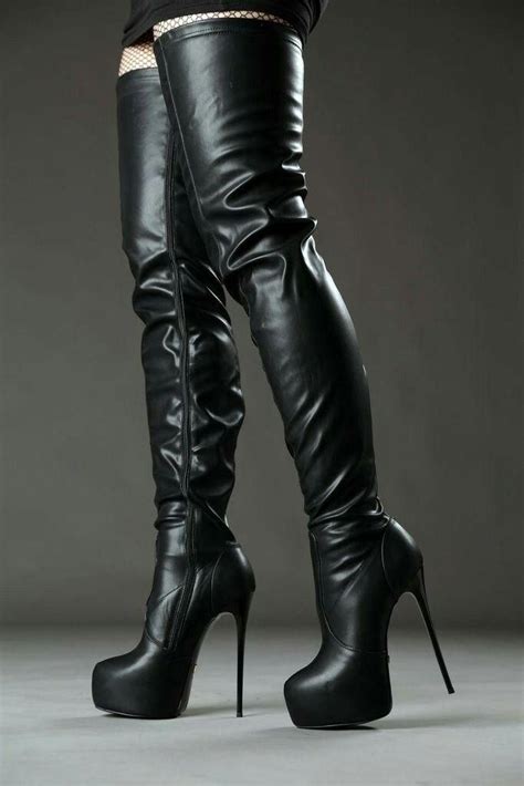 Black Platform Stiletto Thigh Boots Platformhighheels Boots High