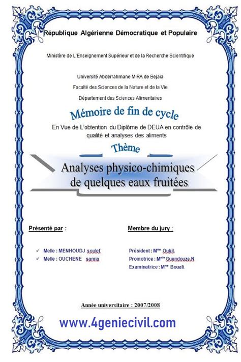 17 Page De Garde Word à Télécharger Page De Garde Mémoire Page De