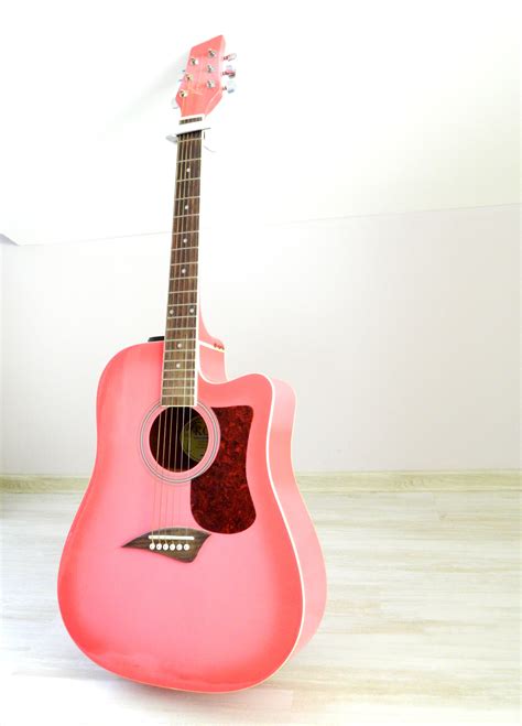 The Pink Guitar Ukulele Art Pink Guitar Pink Music Musical