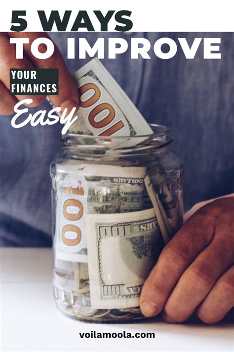 5 Ways To Improve Your Finances Easy • Voila Moola