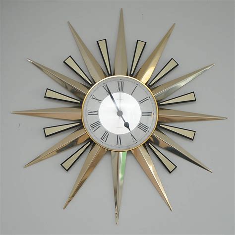 Metamec Sunburst Clock