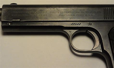 I Have A Colt 1902 Calibre 38 Rimless Smokeless Automatic Pistol With