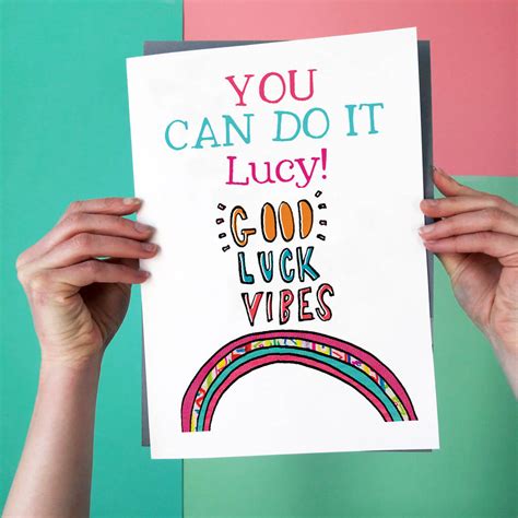 Personalised Big Good Luck Card By Alice Palace