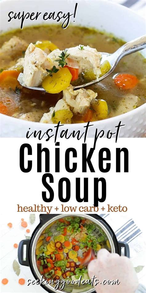 Instant Pot Chicken Soup Keto And Low Carb Recipe Instant Pot