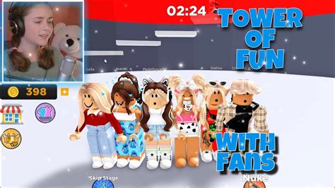 Tower Of Fun Μe Fans Roblox Youtube