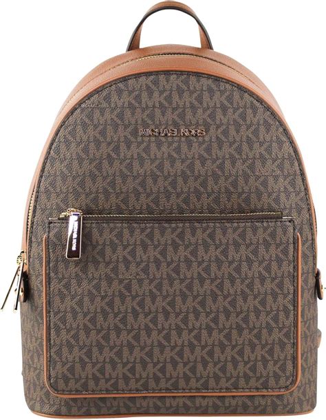 Amazon Com Michael Kors Kenly Medium Adina Backpack Pebbled Leather Brown Mk Signature