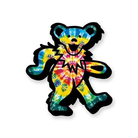 grateful dead tie dye dancing bear funky chunky magnet sunshine daydream