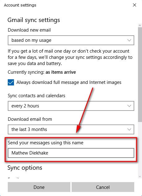 Change Email Name In Windows 10 Mail Consuming Tech