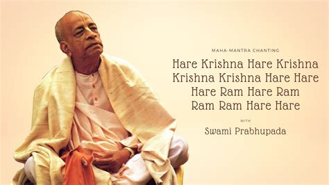 Srila Prabhupada Chanting Hare Krishna Mahamantra Youtube