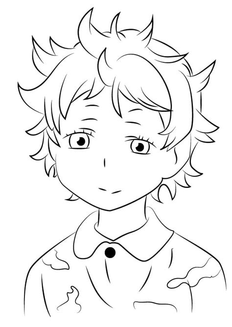 Dibujos De Natsu Hinata De Haikyuu Para Colorear Para Colorear Pintar