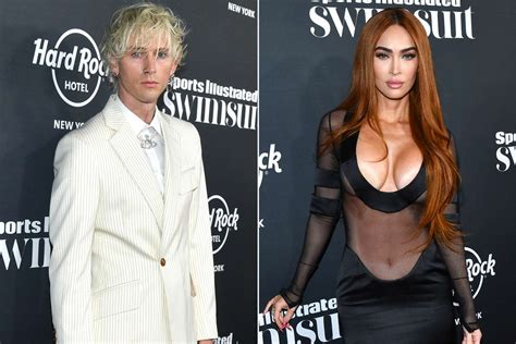 Machine Gun Kelly And Megan Fox Spotted At Si Swimsuit Cover Launch