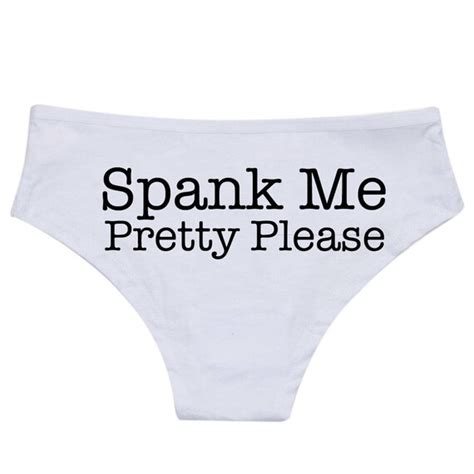 Personalized Lingerie Spank Me Pretty Please Panties Honeymoon Etsy