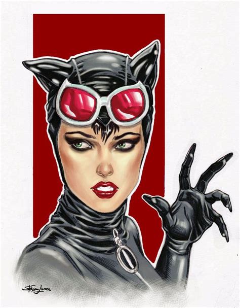 Catwoman Most Definitely Rocks The Cats Eye Makeup Catwoman Comic