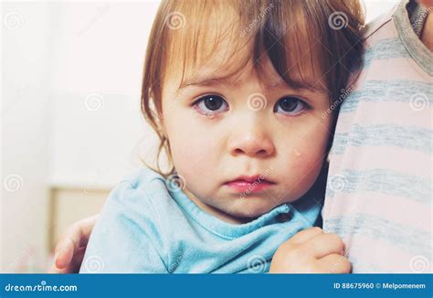Crying Toddler Girl Stock Photo Image Of People Pain 88675960