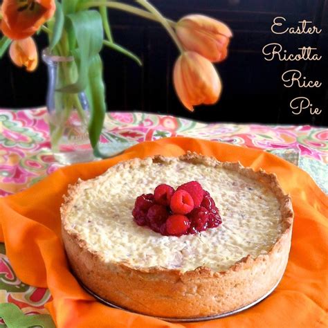 Berrylove Easter Ricotta Rice Pie With Raspberry Glaze