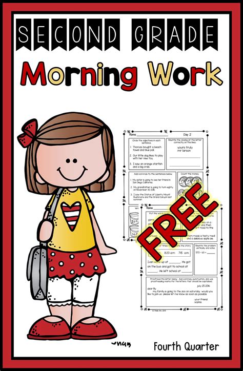 Second Grade Morning Work Freebie in 2020 | Second grade, Spring classroom activities, Second ...