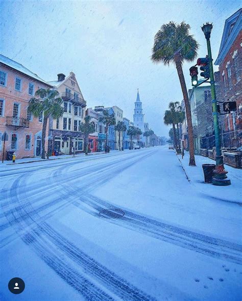 Gallery A Snowy Day In Charleston Charleston Daily