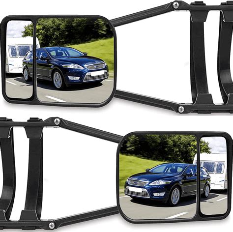 Top Max Car Towing Mirror 2022 New Clip On Tow Mirror Extensions For Trailer Truck Deluxe Black