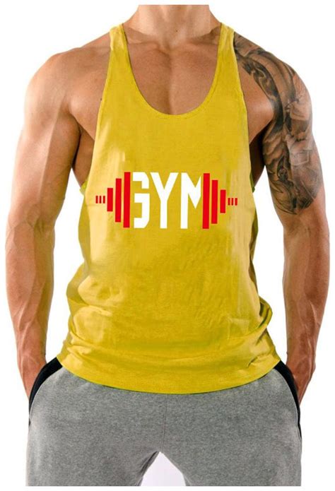 Buy The Blazze Men S Gym Cotton Bodybuilding Tank Tops Muscle Stringer