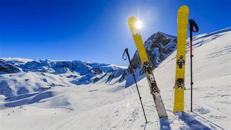 Fonds Decran 3840x2160 Hiver Ski Neige Soleil Nature Sport Télécharger