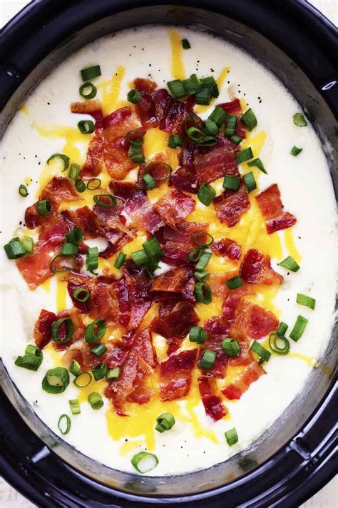 Slow Cooker Loaded Baked Potato Soup The Recipe Critic