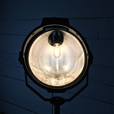 Recraft Upcycled Large Industrial Flood Light Spotlight Converted Floor Lamp