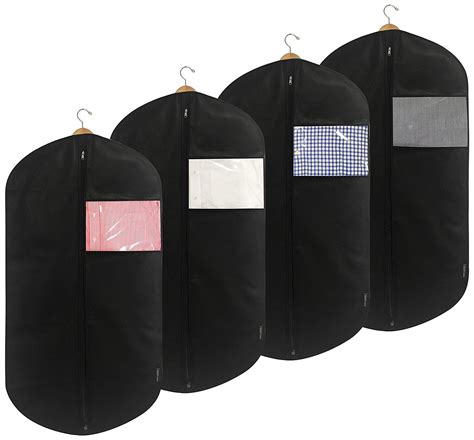 Essex Wares Set Of 4 45 Breathable Garment Bags Covers Fold